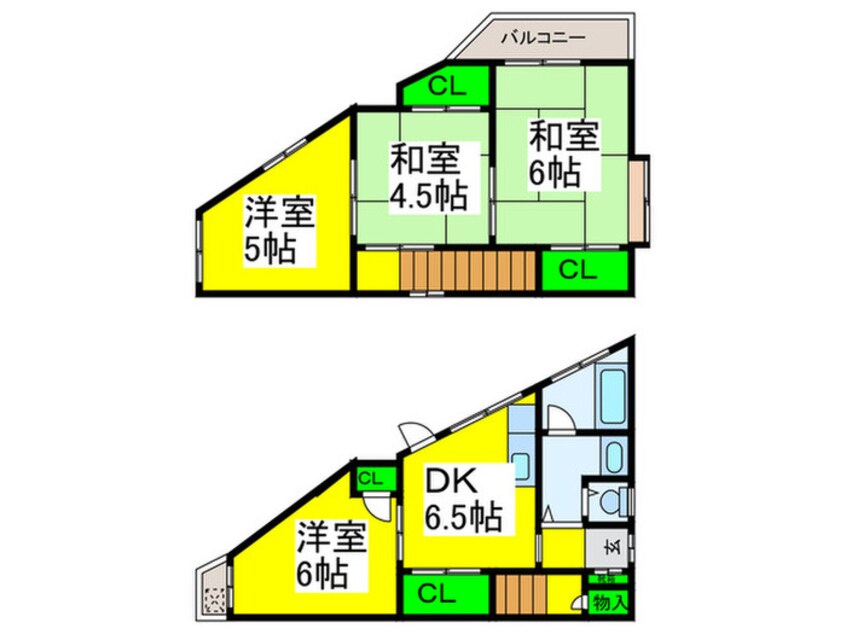 間取図 南安井町戸建