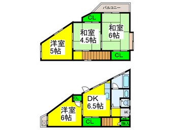 間取図 南安井町戸建