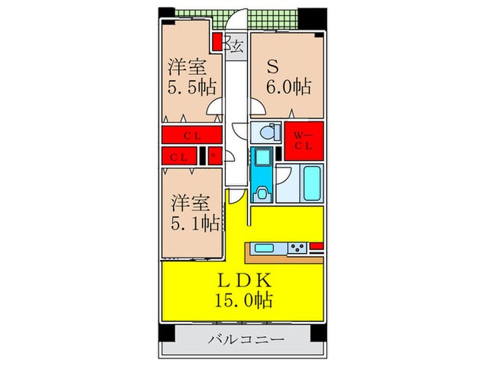 間取り図 ウエストフィールド