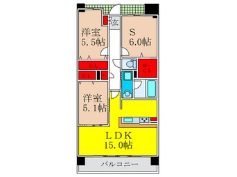 間取図 ウエストフィールド