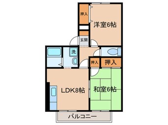 間取図 クレ－ル西山