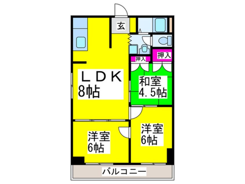 間取図 南堺ハイツ１号館