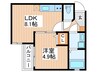 ＡＬＥＧＲＩＡ門真上野口町 1LDKの間取り