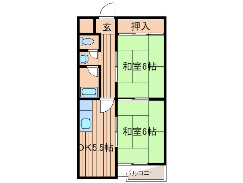 間取図 富尾マンションⅡ