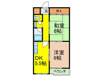 間取図 富尾マンションⅡ