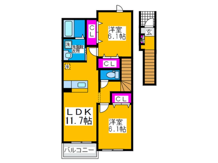 間取図 ベルメゾン