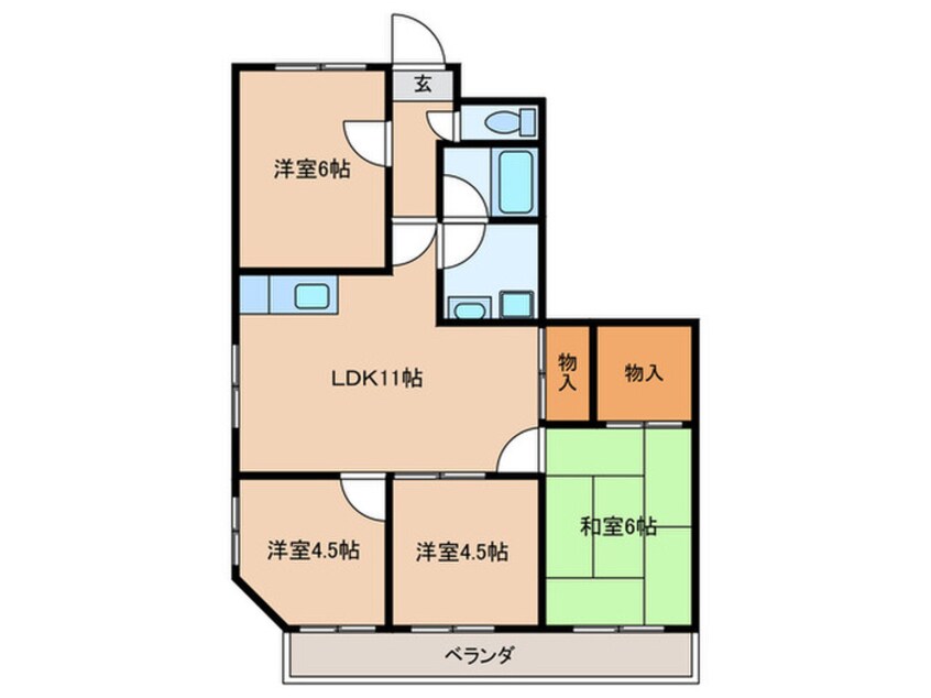 間取図 森田マンションⅡ