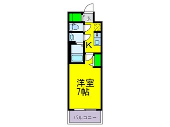 間取図 ﾌｧｽﾃｰﾄ難波ｸﾞﾗﾝﾌﾟﾘ(1409)