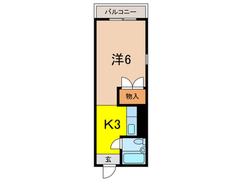 間取図 ルーミーハイツ