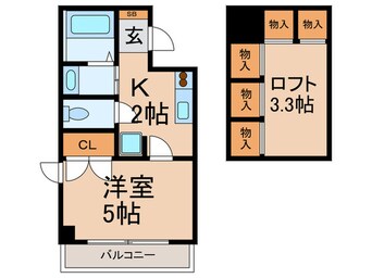 間取図 ｴｽﾍﾟﾗﾝｻsekigane六甲道