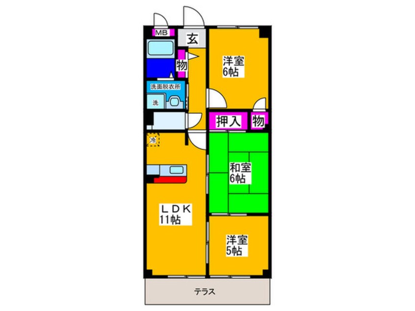 間取図 ウエストコート