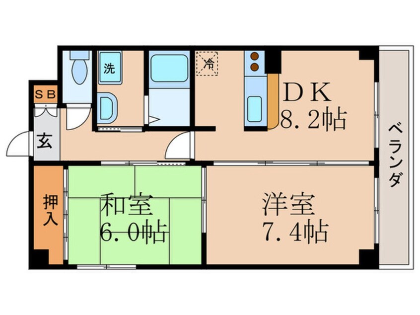 間取図 シルフィ－ド山科