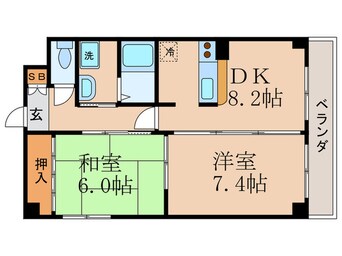 間取図 シルフィ－ド山科