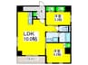 Ｋ´Ｓ ＭＡＩＳＯＮ 昭和町 2LDKの間取り
