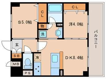 間取図 EP京都河原町通Ⅱﾚｼﾞﾃﾞﾝｼｬﾙ(206)