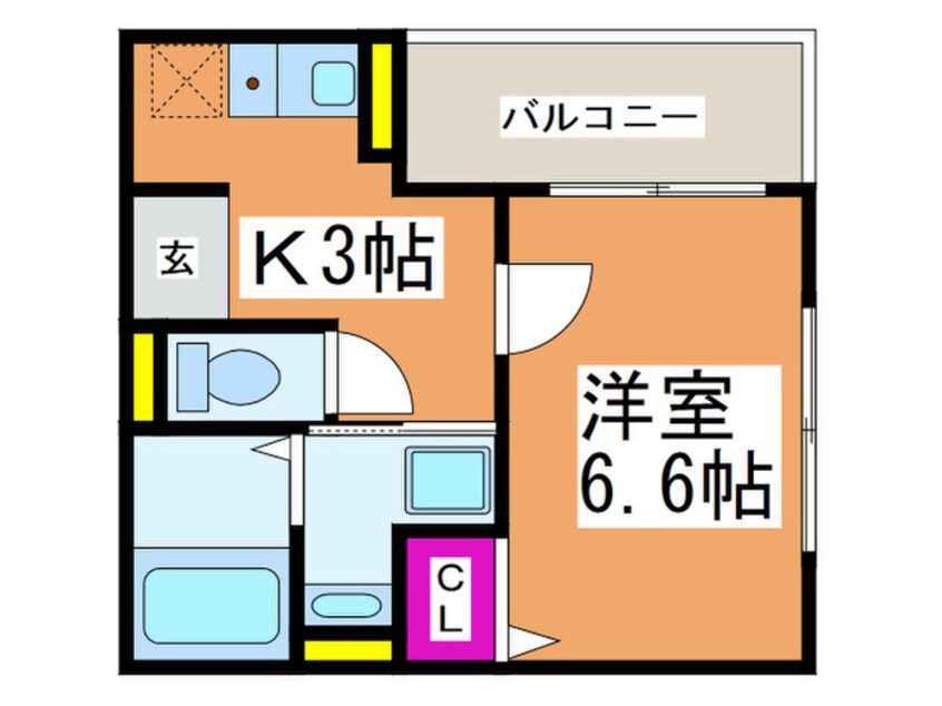 間取図 クリアフェリオ住吉