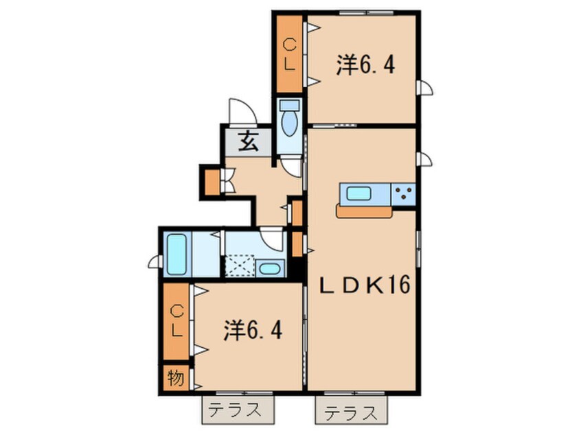 間取図 シャーメゾンＦ