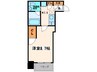 Ｄｉｏｒｅ　Ｃｒｅｓｔ東心斎橋 1Kの間取り