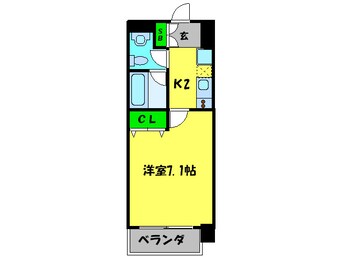 間取図 Ｄｉｏｒｅ　Ｃｒｅｓｔ東心斎橋