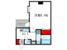 Ｄｉｏｒｅ　Ｃｒｅｓｔ東心斎橋 1Kの間取り