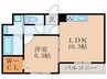 glanz CLKⅡ 1LDKの間取り