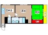 スカイホ－ム瀬川 2DKの間取り