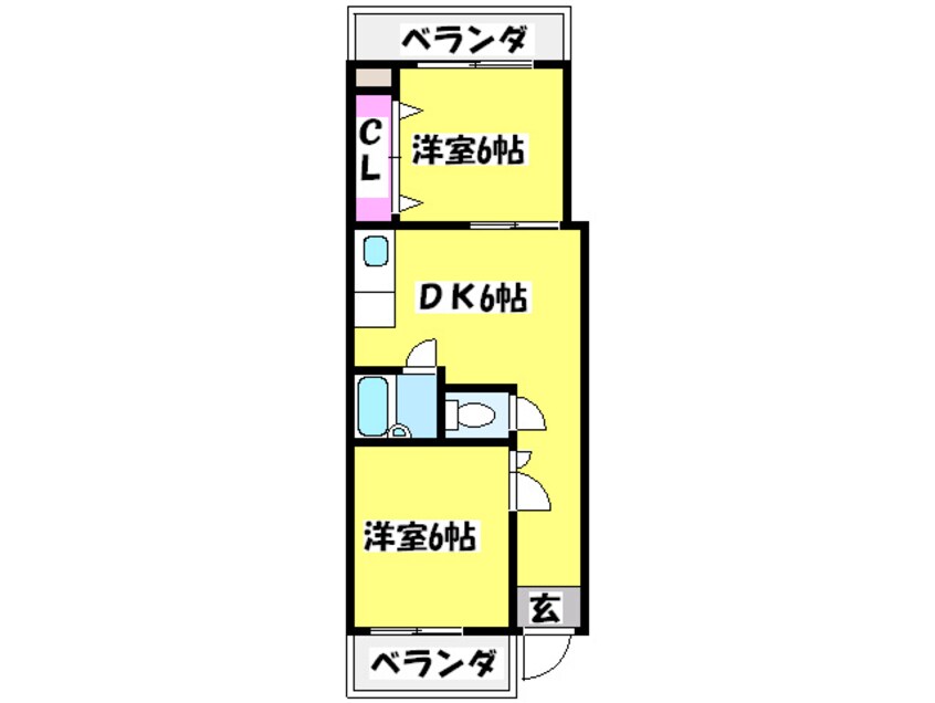 間取図 ホワイトハイツ