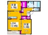 カームネス大泉Ⅱ 2LDKの間取り