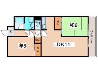 間取図 ヒルポイント住吉