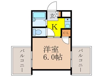 間取図 クレイン新大阪