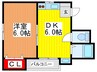 コ－エ－ハイム 1DKの間取り