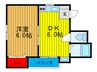 コ－エ－ハイム 1DKの間取り