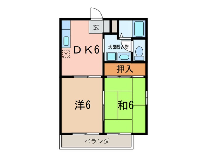 間取図 友ハイツ