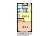 セレナ東甲子園 1DKの間取り