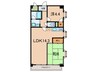 ピルティ－本山 2LDKの間取り