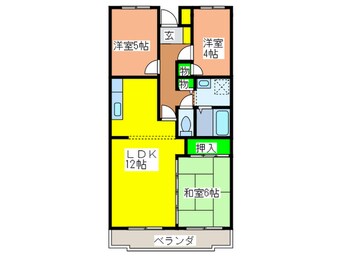 間取図 ヨコマ－ク加茂