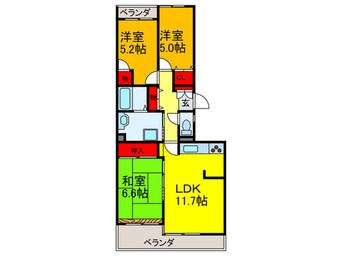 間取図 グランビュ－山手