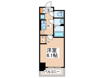 間取図 ﾌﾟﾚｻﾝｽ九条ｸﾞﾗﾝﾃﾞﾘｰｳﾞ(213)