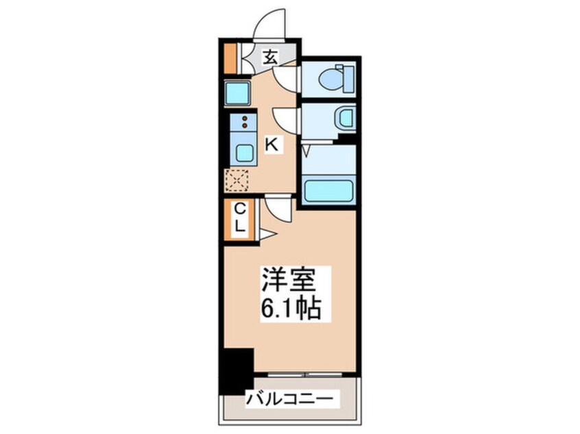 間取図 ﾌﾟﾚｻﾝｽ九条ｸﾞﾗﾝﾃﾞﾘｰｳﾞ(213)