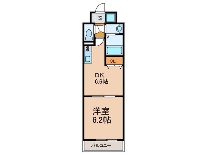 間取図 Gramercy Juso-higashi 1st