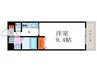 Ｖｅｎｔ　Ｂｏｎｈｅｕｒ 1Kの間取り