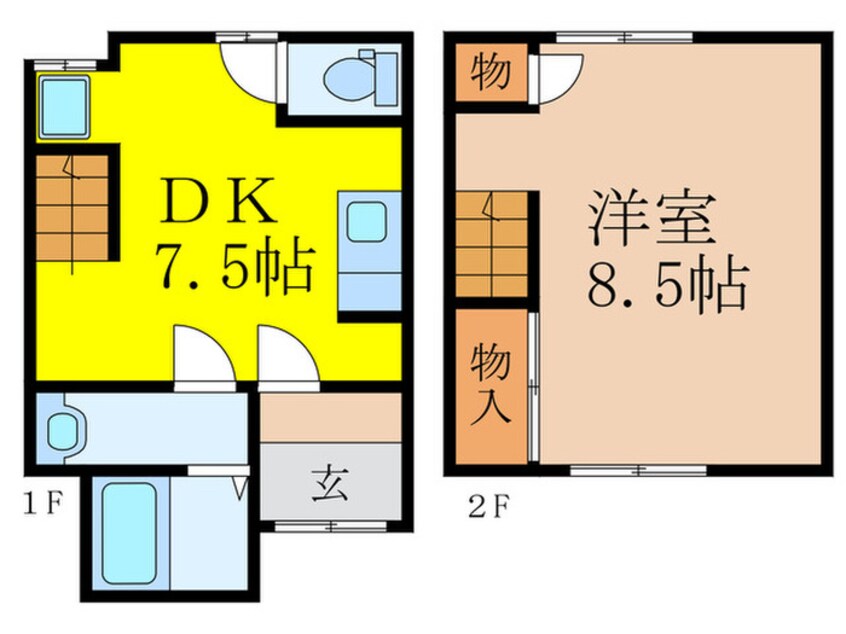 間取図 春日町２丁目テラスハウス