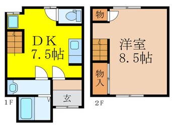 間取図 春日町２丁目テラスハウス