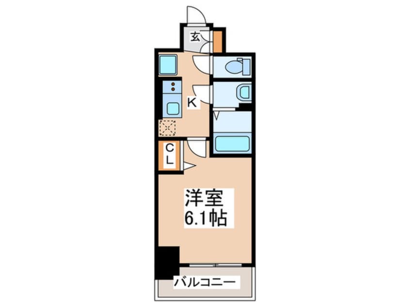 間取図 ﾌﾟﾚｻﾝｽ九条ｸﾞﾗﾝﾃﾞﾘｰｳﾞ(215)