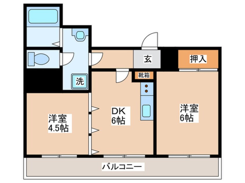 間取図 キューブ九条