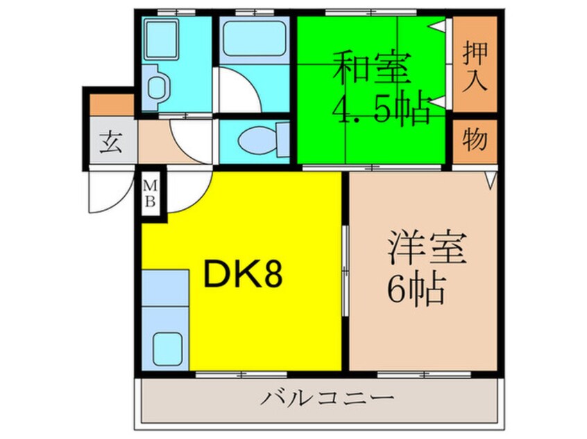 間取図 ＴＡＫＡＯマンション