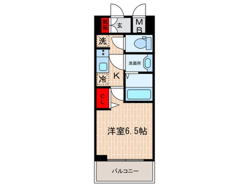 間取図 プレサンスTHE神戸(413)