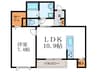 栗栖ＫＩＴＡＹＡＭＡ 1LDKの間取り
