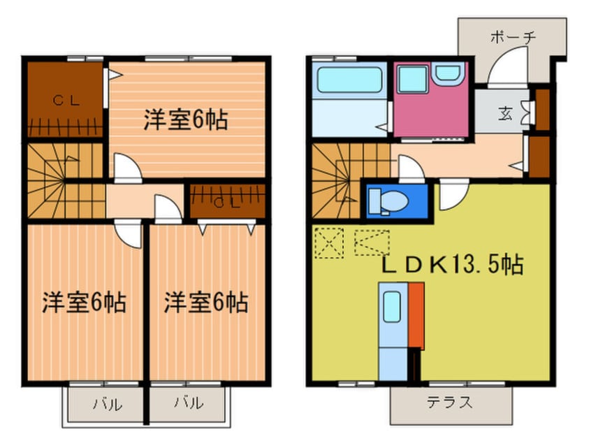 間取図 ボナール岩倉