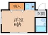 フロールさがの 1Rの間取り